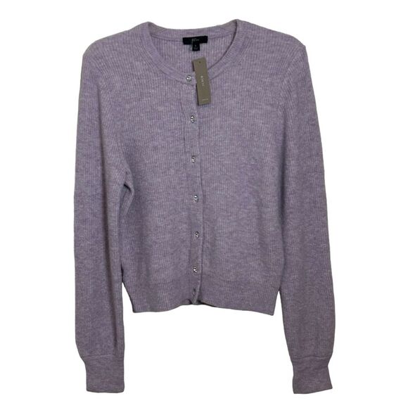 J. CREW NWT Long Sleeve Jeweled Button Wool/Alpaca Cardigan *Supersoft Yarn S - Picture 2 of 14